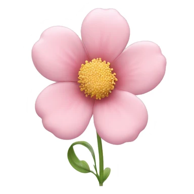 pastel pink flower sticker