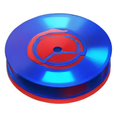 Red and blue fluorescent CD sticker