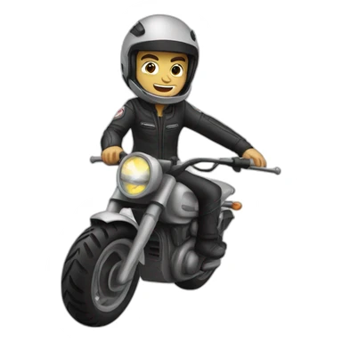 Moto rindo sticker