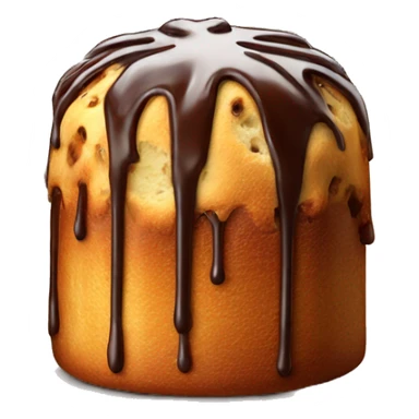 Full chocolate drip panettone sticker