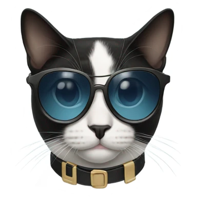 Tuxedo cat with aviator sunglasses  sticker