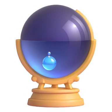 computer reading a crystal ball sticker