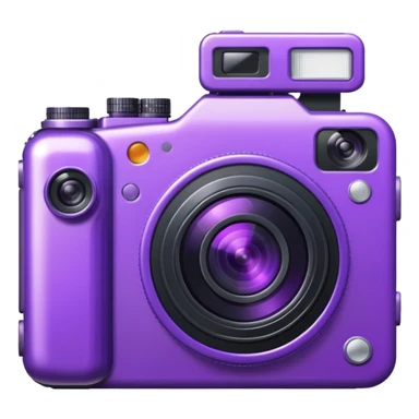 Purple camera sticker