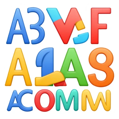 I Alphabet sticker