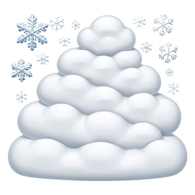 snow falling sticker