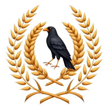 weat and crow runic blason emblem sticker