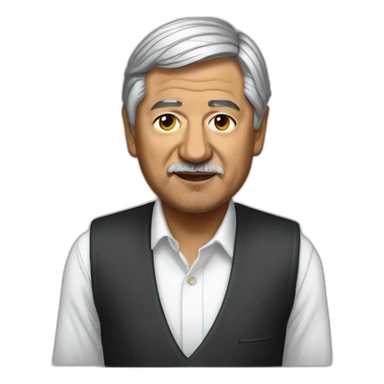 hyper realistic andres manuel lopez obrador sticker