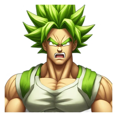 broly super saiyan sticker