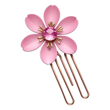 sakura hairpin sticker