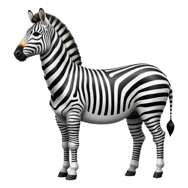 A zebra sticker