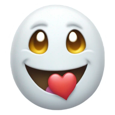 cute ghost kiss emoji sticker