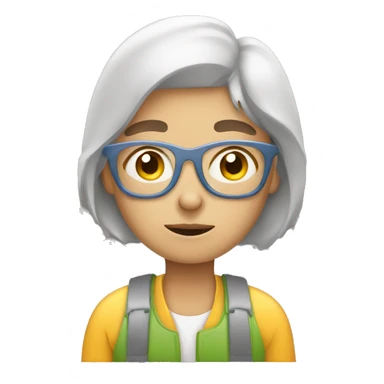 Tired shopper sticker