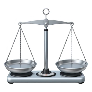 A schematic drawing of a balance scale. sticker