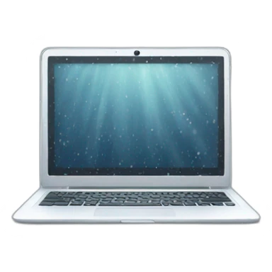 laptop in a snowstorm sticker