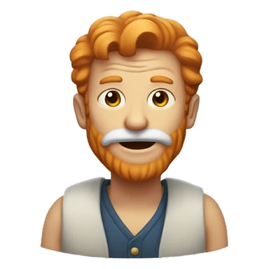 Old ginger man sticker