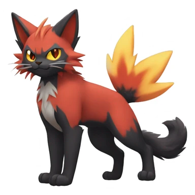 Torracat-Zoroark-Litten-Zoruabat-cat full body sticker