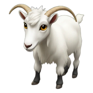 goat playing baseball sticker