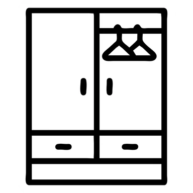 create closet icon on transparent background png sticker
