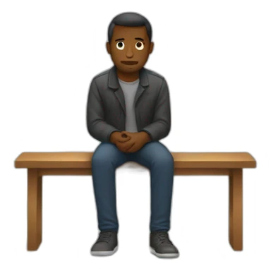 Man sit-in alone sticker