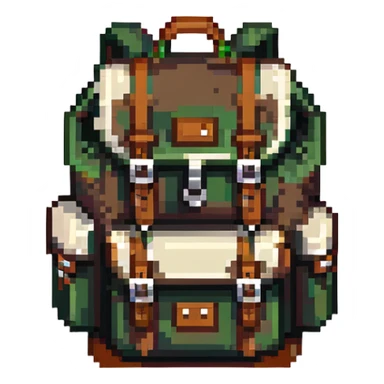 camping hiking backpack sticker