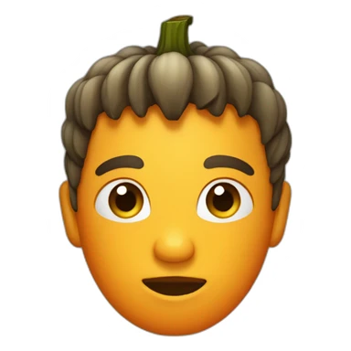 Calabaza con pelo pequeña  sticker