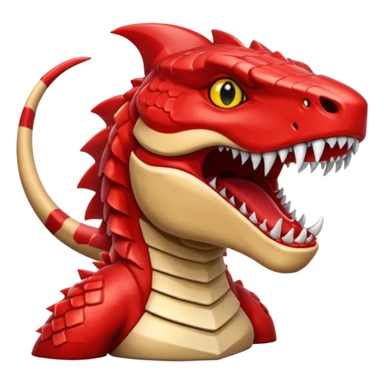 glitter red apex predator sticker