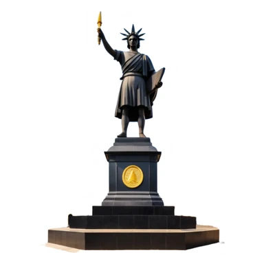 The Statue of Independence on Main Square in Ukraine sticker