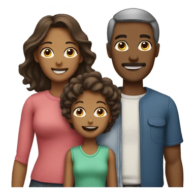 Two parents and two kids sticker