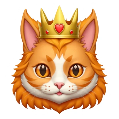 Give me a random emoji  to make the popular emoji cats   it has to have horns like the hearts have to be the ears, but give me a accessory ideas, give me some emoji accessory I dirt that could help sticker
