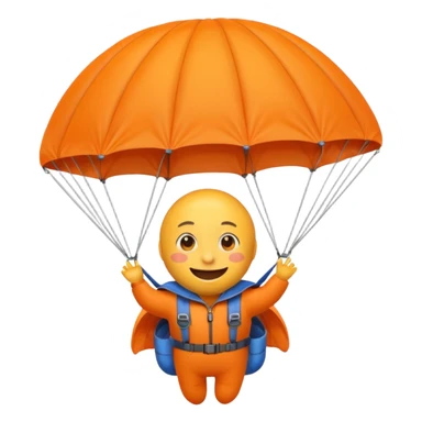 Создай весёлый эмодзи. У нас аэротруба, мы продвигаем парашютный спорт sticker