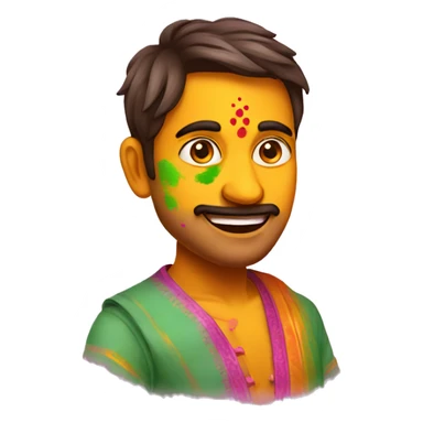 holi gulaal sticker