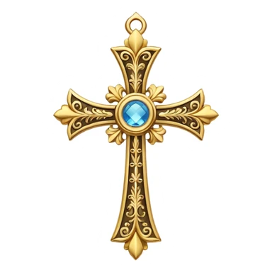 Chrome Hearts Gold Cross sticker