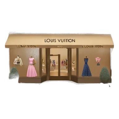 Louis Vuitton boutique sticker