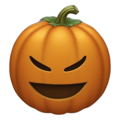jason orange mask combined with a smiling pumpkin sticker