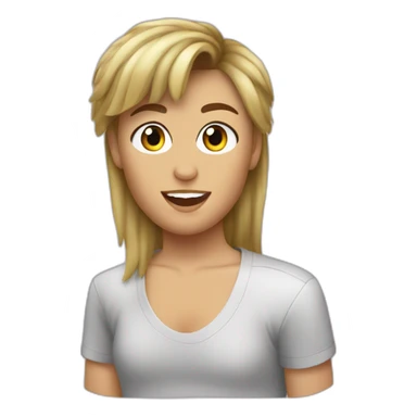 miley cyrus with mullet sticker