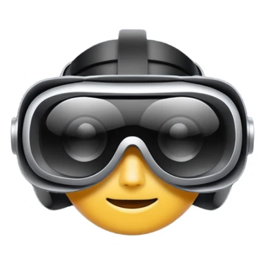 futuistic vr glasses sticker