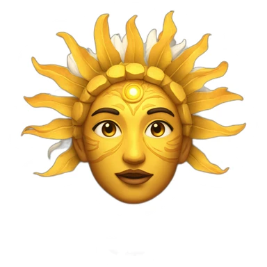 sun god nika sticker