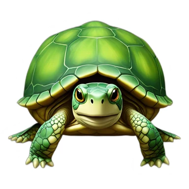 Tortue sur poisson sticker