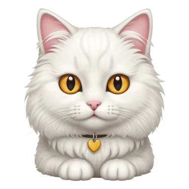 white Office cat sticker