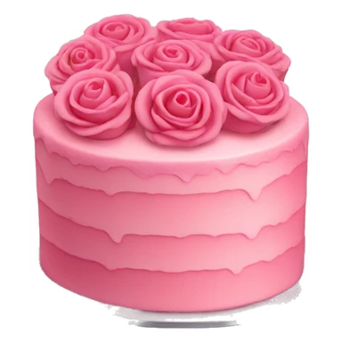 Pink cake with roses sticker