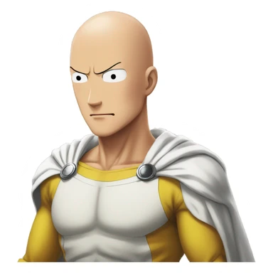 Saitama of one punch man sticker