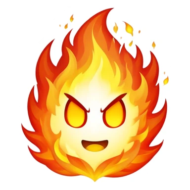 pouvoir ultime en feu sticker