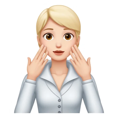 Hands on neck sticker