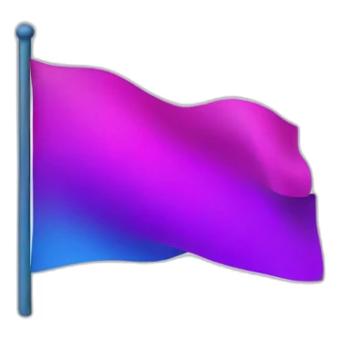 flag magenta on top, purple in the middle and blue on the down part sticker