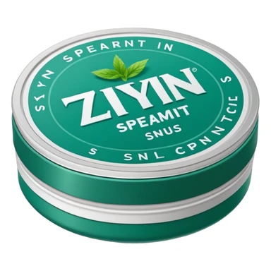Zyn spearmint snus sticker