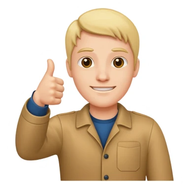 Double thumbs up sticker