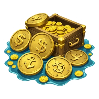 sunken treasure sticker