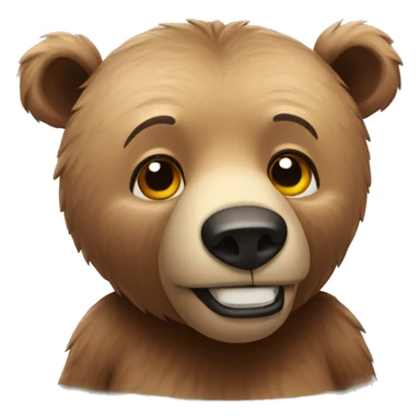 A bear saying. Sorry sticker