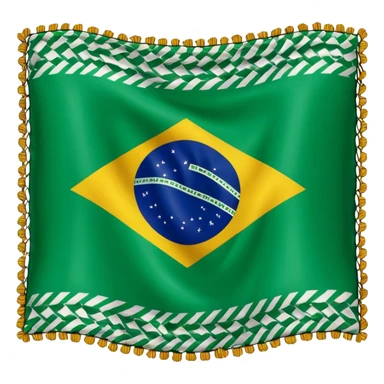 Brazil flag keffiyeh sticker