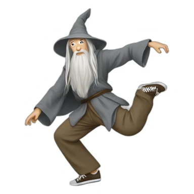 Gandalf breakdance sticker